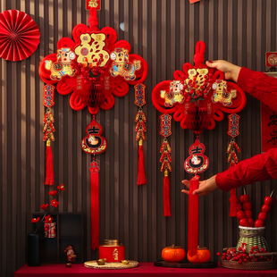 2026新年装饰马年福字挂件中国结挂饰门挂过年贺年氛围春节布置品