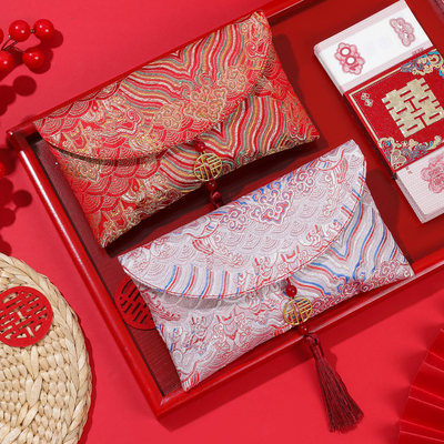 新年红包通用万元红包布艺利是封