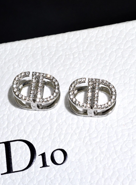 CD耳扣小众设计轻奢高级感耳环秋冬2025新款爆款独特双面两戴耳饰