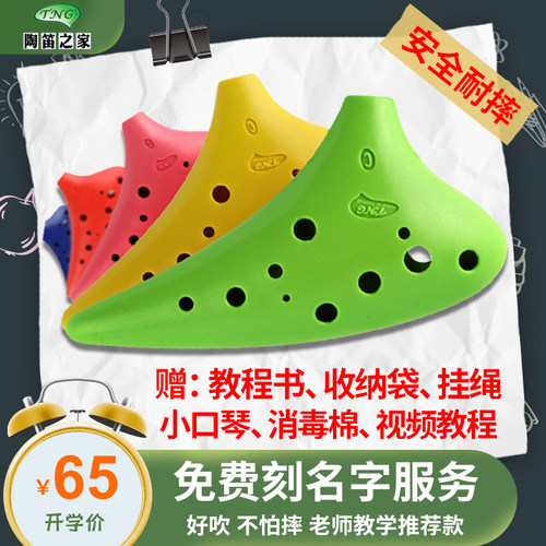 台湾tng塑胶树脂陶笛中音学生