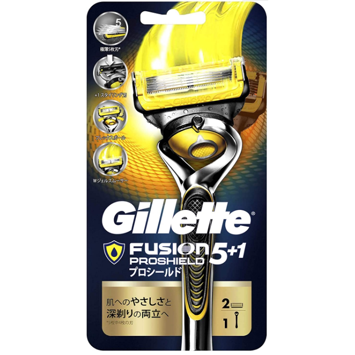 gillette吉列fusion5手动清爽剃须刀黄色