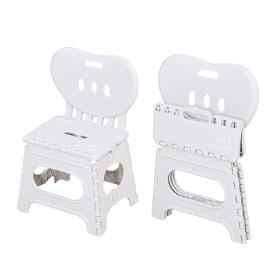 折叠靠背椅加厚塑料凳子家用成人儿童写字椅户外便携式小板凳椅子