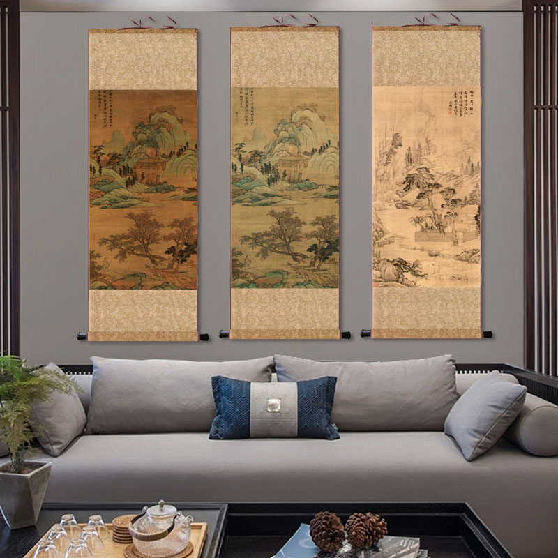 仿古画国画翔宣高清微喷接近手绘