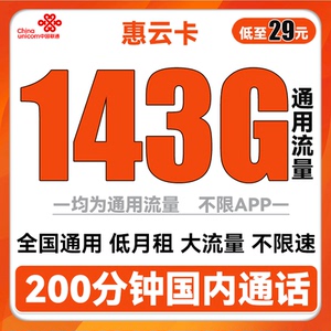 联通5G流量卡全国通用流量不限速手机卡纯上网卡高速小萌卡霸宝卡