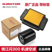 钱江摩托车闪300S原装 空气滤芯滤清器空滤机油格机滤配件