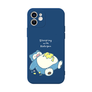 卡比兽手机壳苹果13华为mate60可爱iPhone15promax小米14周边vivo卡通OPPO神奇宝贝12snorlax宠物小精灵适用x