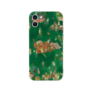 复古油画风手机壳苹果13华为mate40pro夏季iPhone12promax夏OPPO适合夏天的vivo小米11夏日p40美术生30插画xr