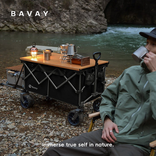 北欢户外露营车plus可折叠手推车