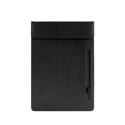 会议夹垫板黑色皮革a4文件夹板
