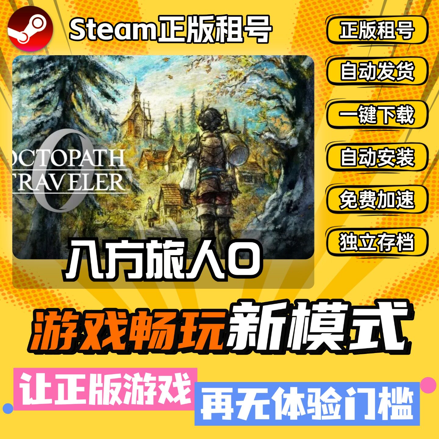 歧路八方旅人0中文版全DLC PC电脑单机游戏steam离线正版图片