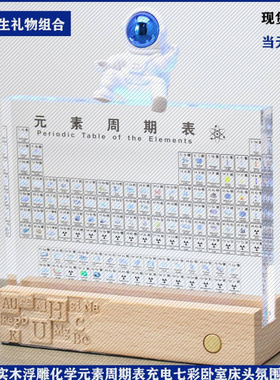 亚克力元素周期表宇航员摆件