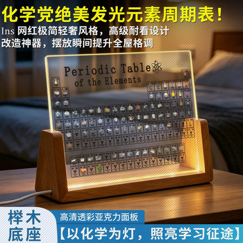 发光元素周期表摆件15
