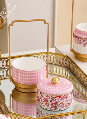 斯达高世外桃源双层点心盒摆件