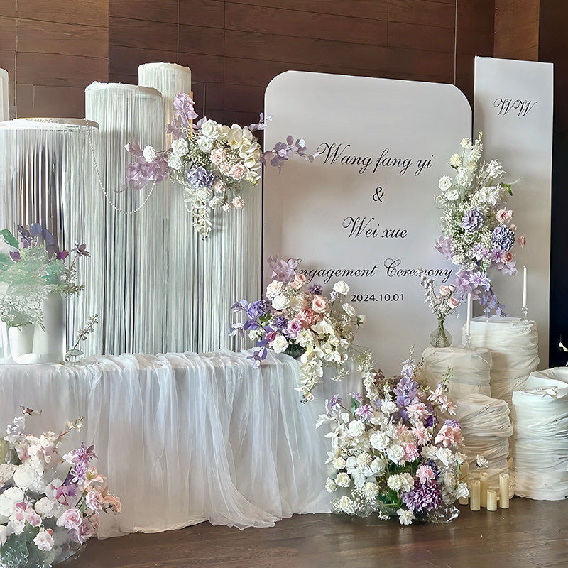 韩系订婚布置KT板简约装饰高级氛围感简单大气摆台背景墙全套装饰,节庆用品/礼品,装扮布置套餐,淘宝优惠券,粉丝福利购,淘宝优惠卷