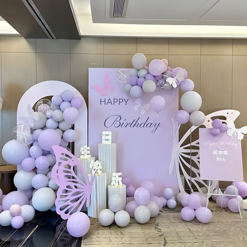 儿童生日布置场景装饰小公主kt板