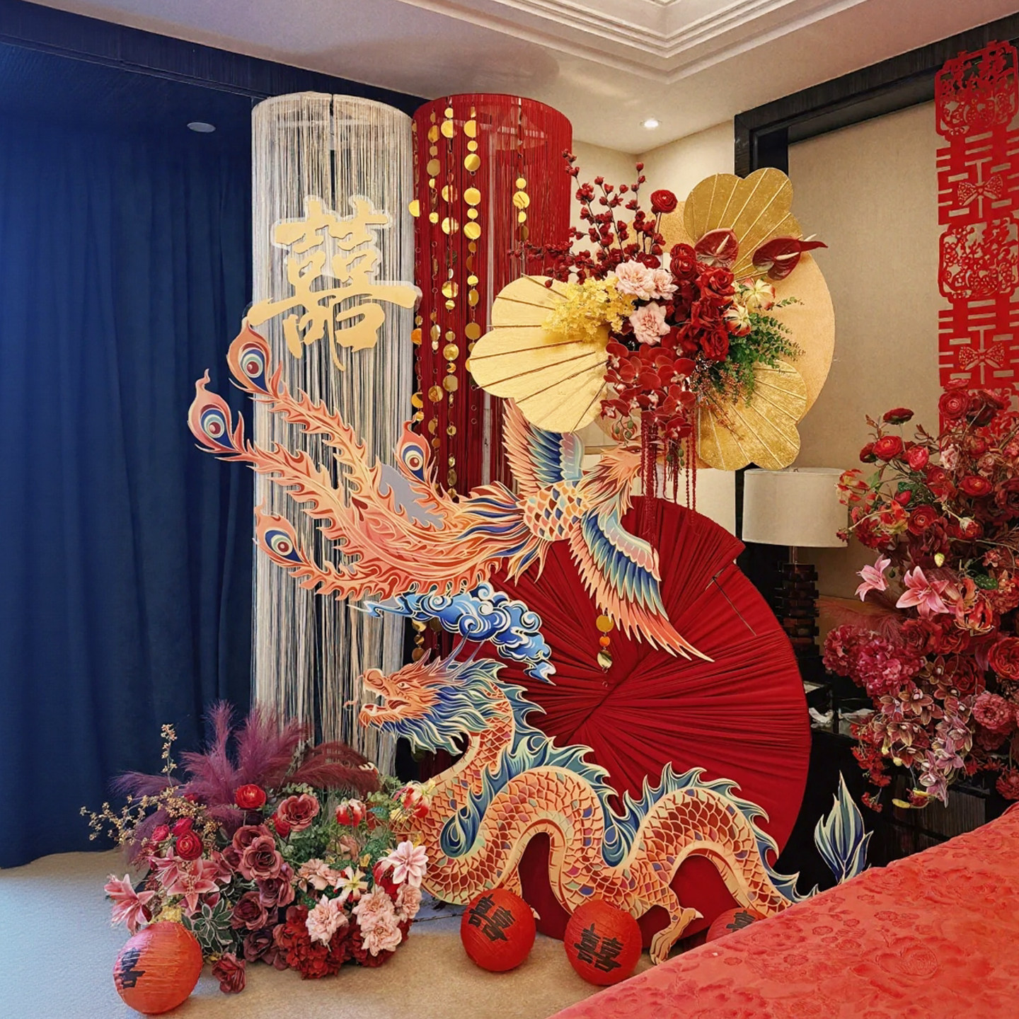 新中式婚房装扮布置迎宾牌男女方卧室出嫁晨袍拍照氛围背景墙kt板,节庆用品/礼品,拉花,淘宝优惠券,粉丝福利购,淘宝优惠卷