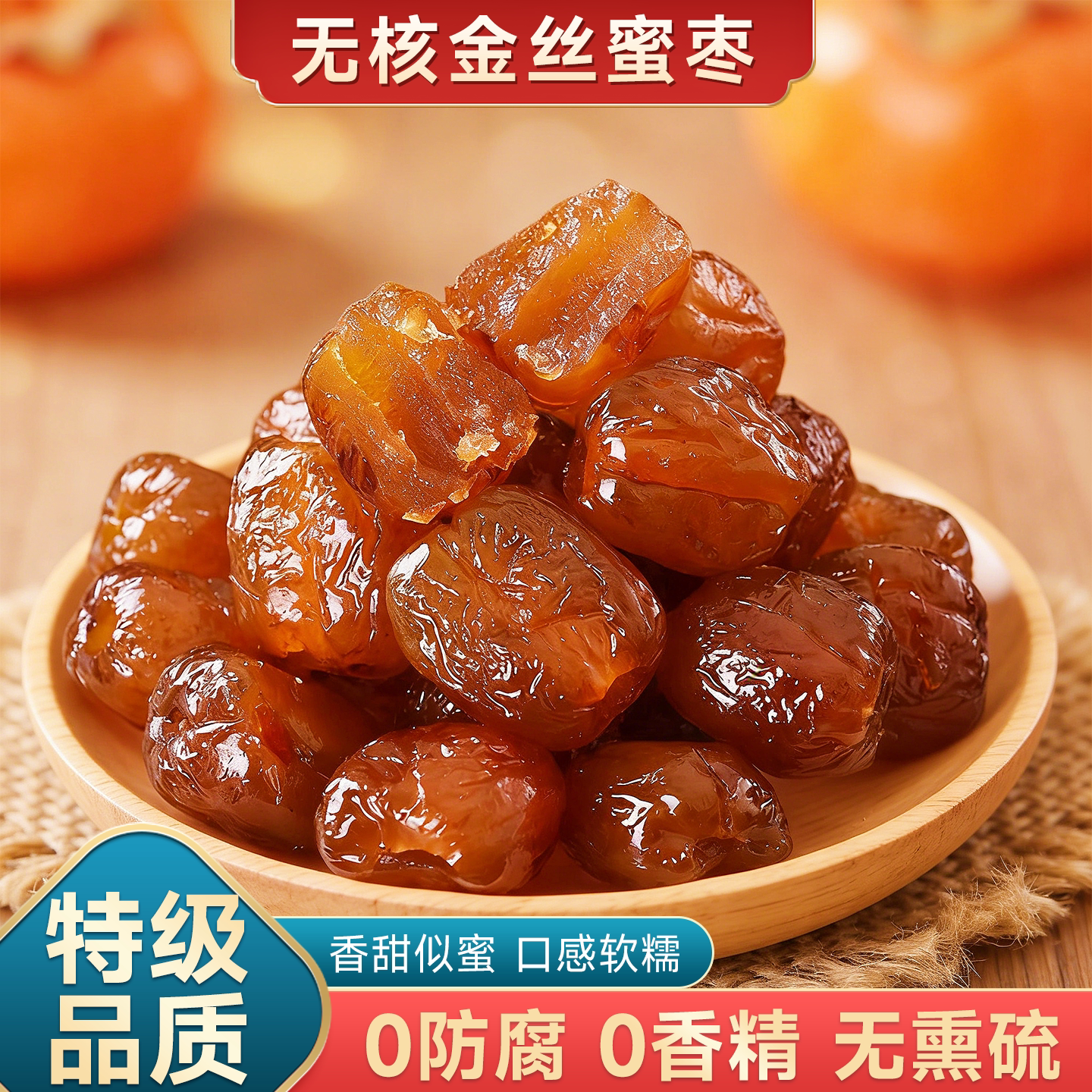 蜜枣山西特产软糯无核金丝蜜枣阿胶枣新鲜蜜枣蜜饯健康解馋小零食