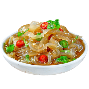 开袋即食海蜇丝238g*6袋老醋海蜇皮凉拌菜海哲头餐饮商用包邮