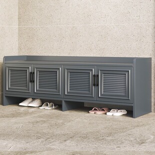 简约全铝合金矮鞋柜家用门口户外防水防晒室外换鞋凳储物柜子定制