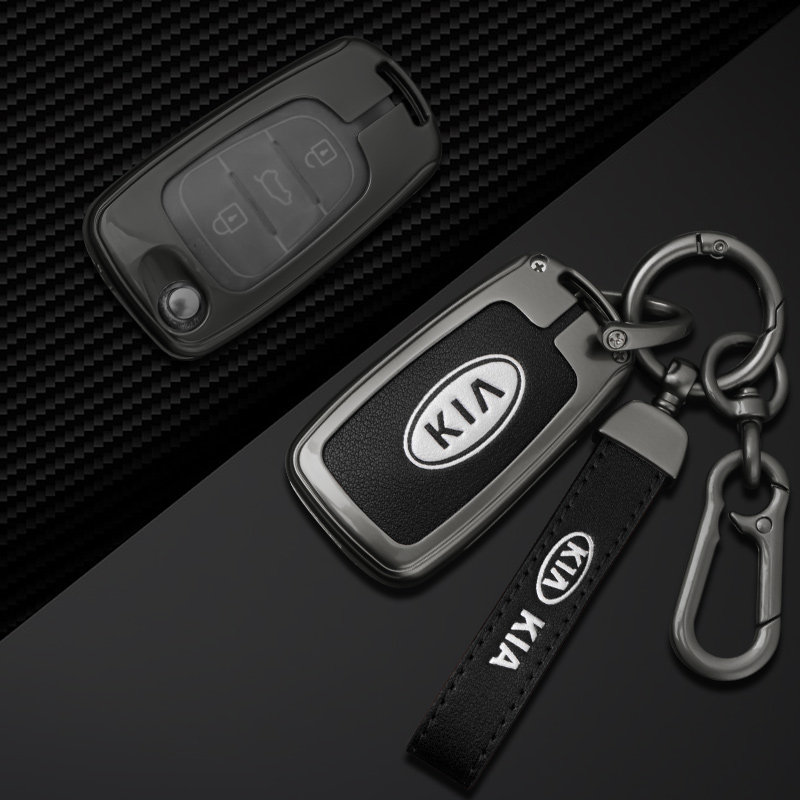 起亚K2智跑K5钥匙套狮跑福瑞迪秀儿车遥控保护壳索兰托全包佳乐扣