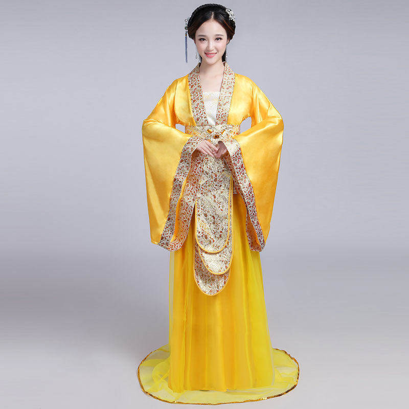 古装服装唐装汉服贵妃装拖尾仙女装女宫廷武则天皇后服装摄影演出