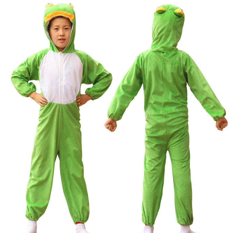 六一儿童节动物服装老虎青蛙兔子小动物学校节目表演演出衣服装扮