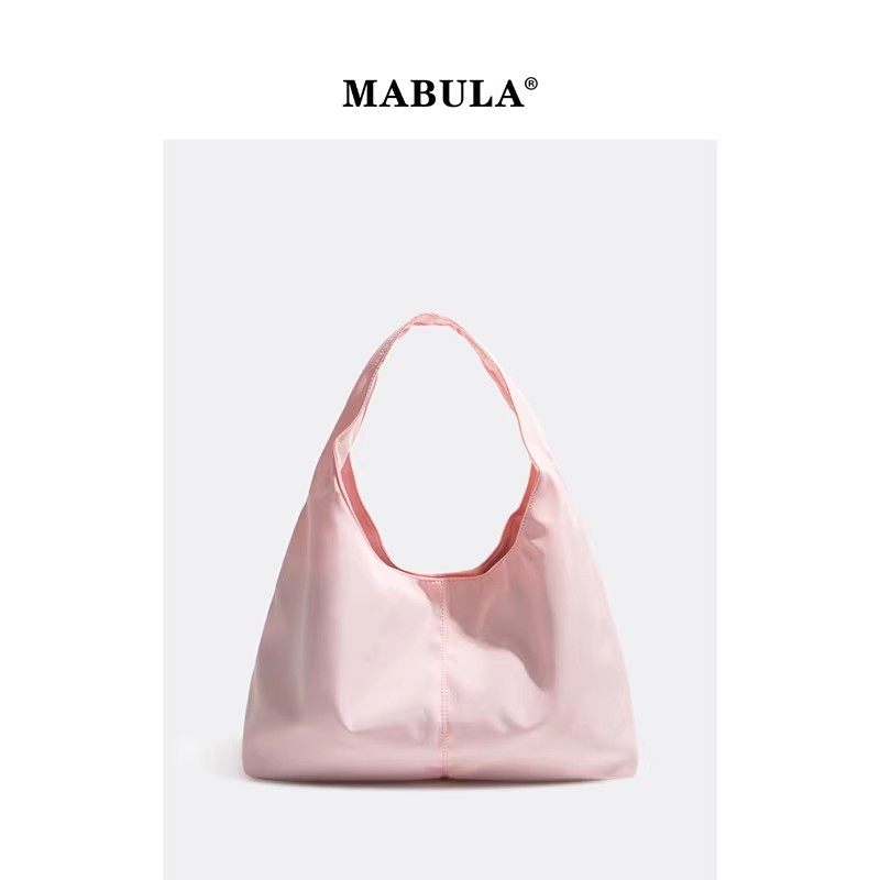 MABULA极简风尼龙手提包2025新款大容量单肩包小众设计通勤腋下包,箱包皮具/热销女包/男包,托特包,淘宝优惠券,粉丝福利购,淘宝优惠卷