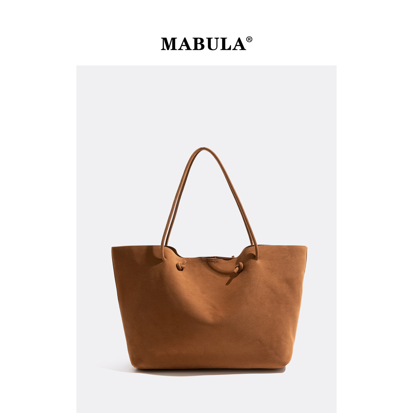 MABULA麂皮托特包女包2025新款大容量手提包高级感小众设计单肩包,箱包皮具/热销女包/男包,托特包,淘宝优惠券,粉丝福利购,淘宝优惠卷