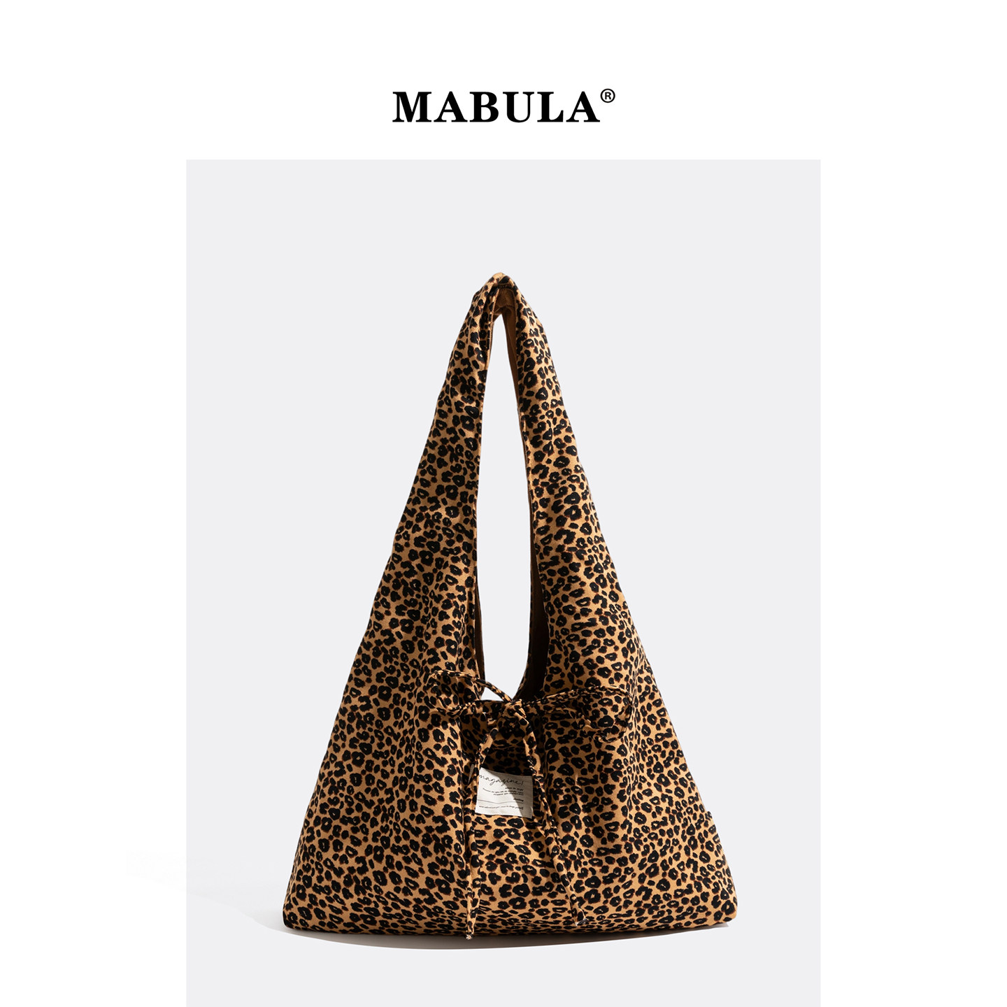 MABULA韩系复古豹纹托特包女2025新款慵懒感双面单肩包,箱包皮具/热销女包/男包,单肩包,淘宝优惠券,粉丝福利购,淘宝优惠卷