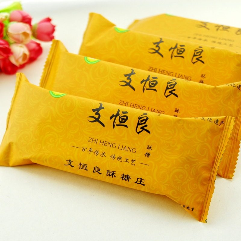 芝麻传统糕点独立包装支恒良酥糖