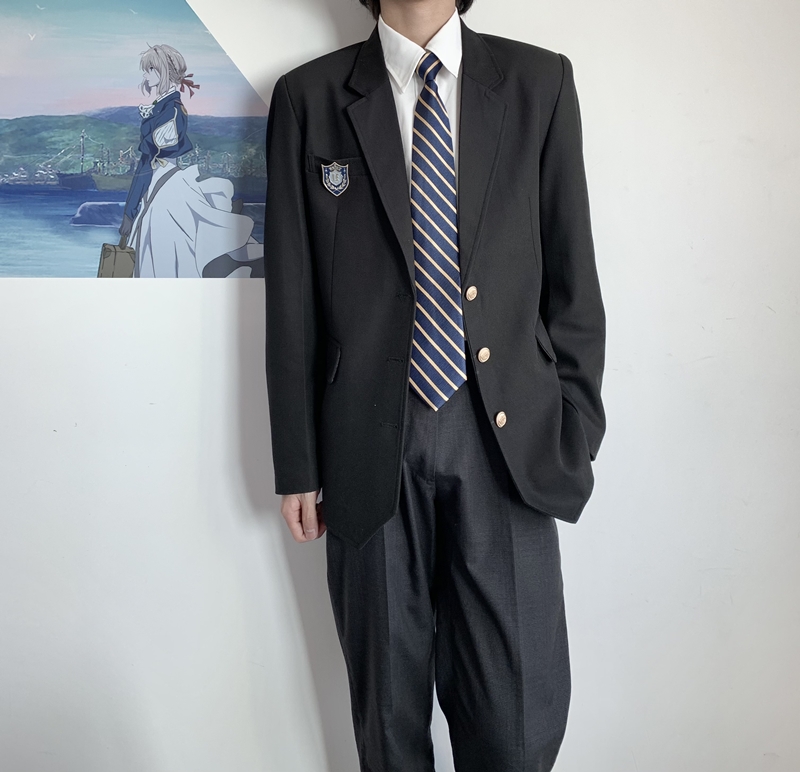 原创西装dk制服情侣上衣日系外套