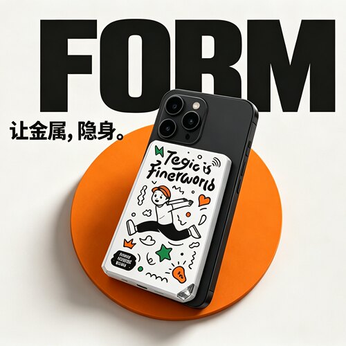 【3C认证可上飞机】TEGIC联名涂鸦磁吸充电宝magsafe适用iPhone17苹果16Promax快充无线移动电源大容量特极客
