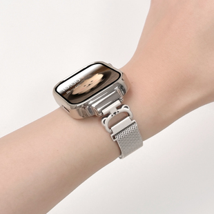 适用红米手表5表带4 女生金属替换带 3米兰尼斯小熊表链redmi磁吸手表带2红米watch1智能运动四代三代青春版