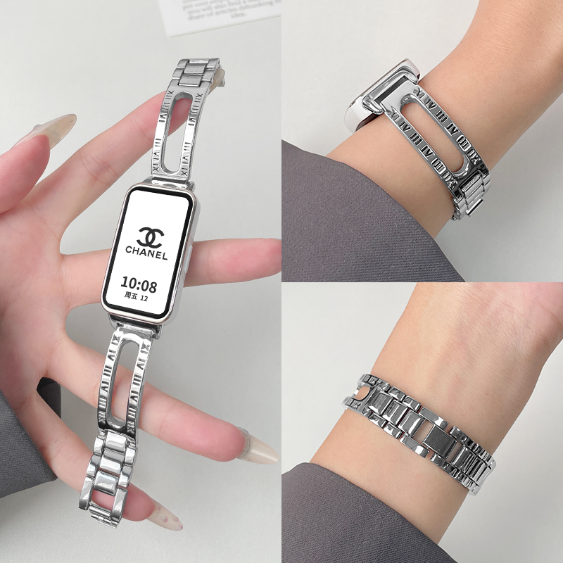 金属镂空字母链北想keep手环表带