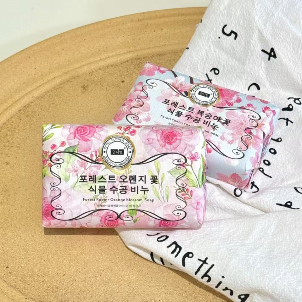 专属你的自然体香~密家植物精油花香花瓣沐浴手工皂洁面香皂200g