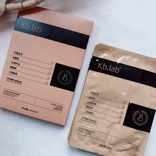 肌肤营养加油站~灵芝孢子紧致抗皱油敷膜25ml5片淡纹肌肤紧致