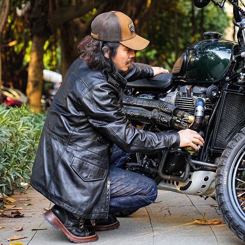 丑兄弟机车骑行皮衣男女四季防摔