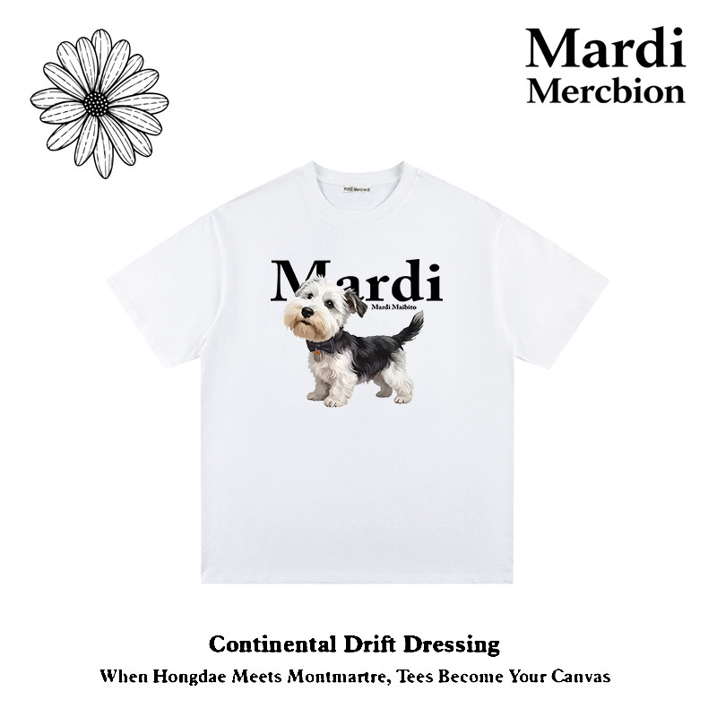 MardiMercredi重磅纯棉小狗T恤图片