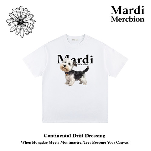 MardiMercredi重磅纯棉小狗T恤