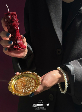 香薰低温蜡烛珍珠鎏金可撕拉罗马柱情侣调40度s不伤皮肤m浪漫礼物