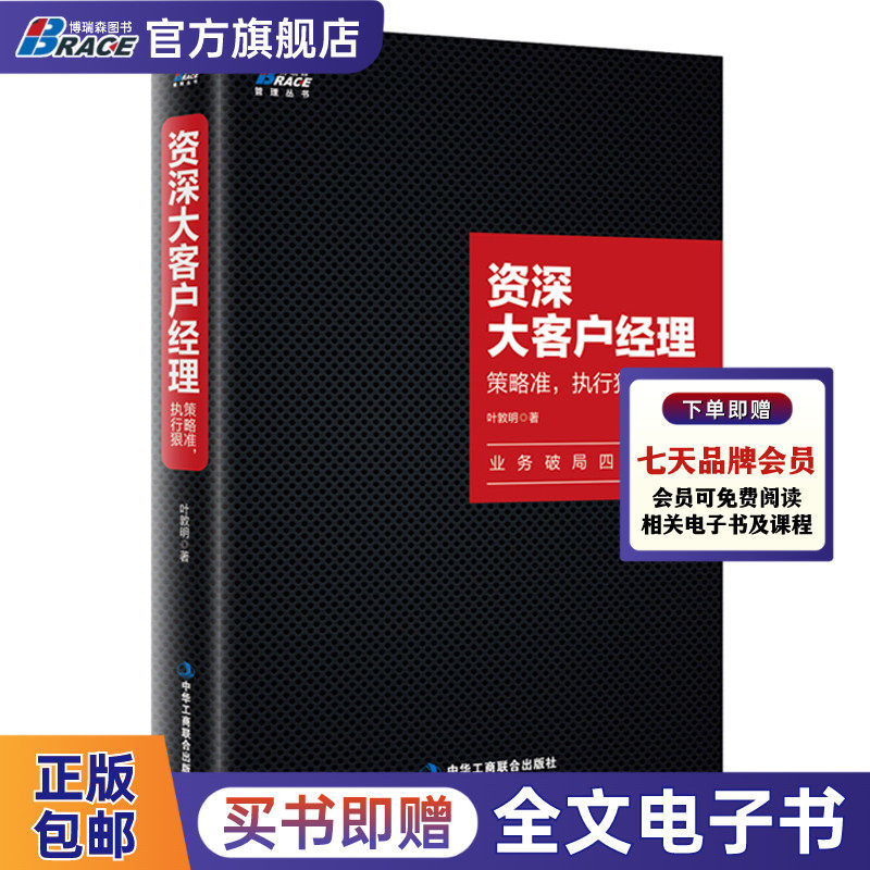 资*大客户经理 策略准 执行狠 叶敦明大客户经理职场宝典业务破局业务员推销员 直销电话销售大客户管理营销 官方旗舰店正版