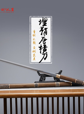 龙泉蒋氏宝剑埋鞘唐横刀不良帅环首一体刀剑刀具防身冷兵器未开刃