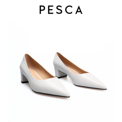 尖头工作鞋浅口一脚蹬韩版高跟鞋