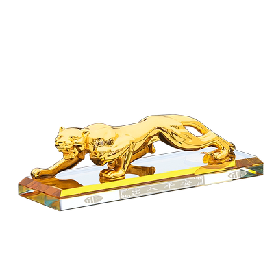 招财金钱豹合金材质不褪色不变形