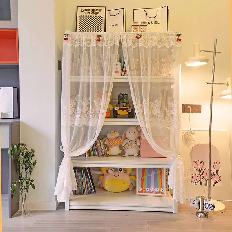 惠吉美梦白纱秋季蕾丝门帘防尘