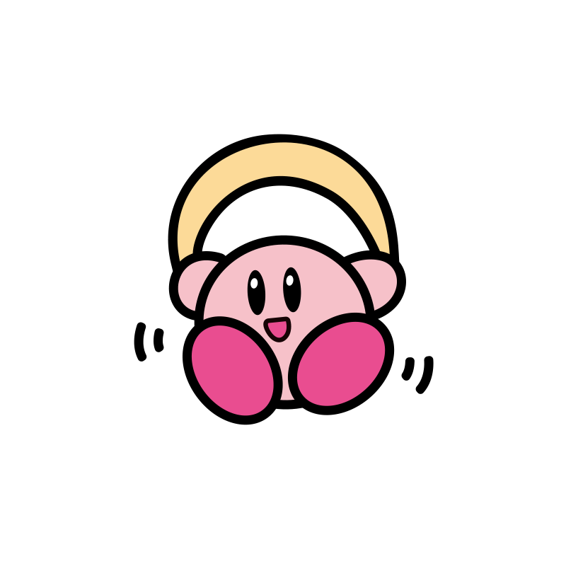 星之卡比车贴遮挡划痕电动汽车贴纸摩托车卡通创意可爱头盔装饰贴