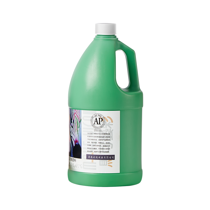丙烯顏料墻繪專用防水不掉色防曬白色批發(fā)500mL容量大桶流體畫涂料2升大瓶裝顏料按壓式繪圖工具肌理套裝金色