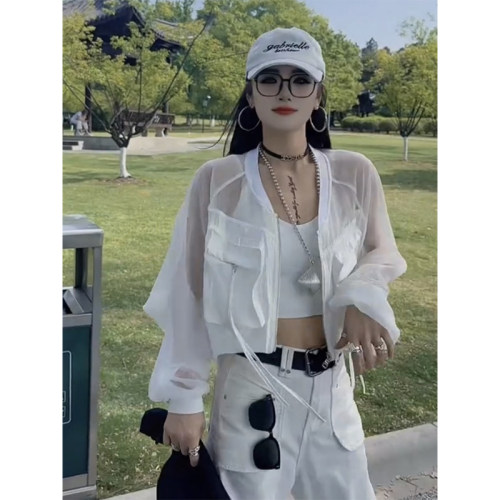 夏季薄款工装超火防晒衣外套女