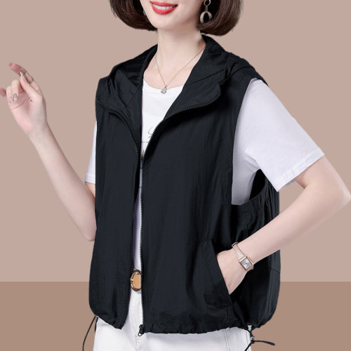 连帽马甲女夏防晒衣外套休闲百搭