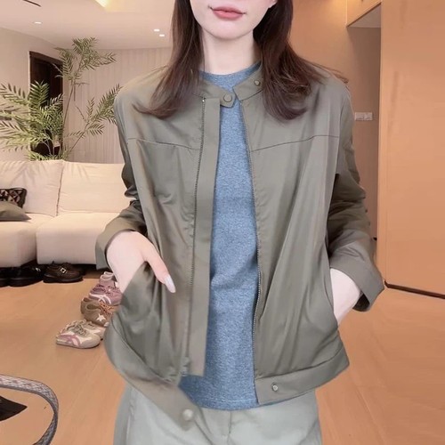 胖mm休闲遮肉时尚百搭夹克外套女